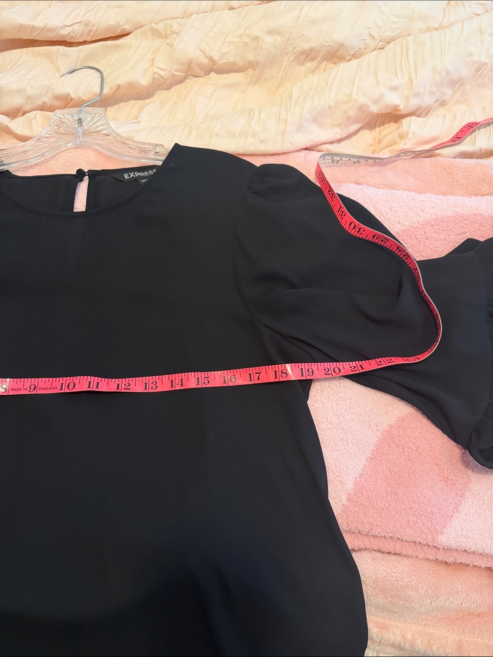 Express Black Ruffle Cuff Blouse - Picture 8 of 8